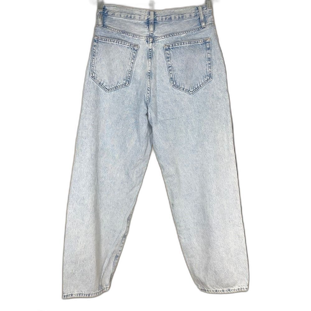 FRAME Ultra High Rise Barrel Jeans W/29 Light Blue Whisper LBR207 LN - Picture 2 of 15
